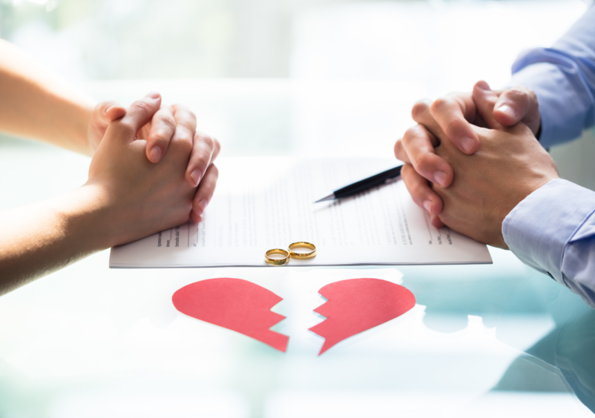 Heart breaking over divorce